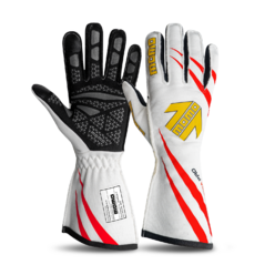 Gants Momo Corsa Pro Blancs (FIA)